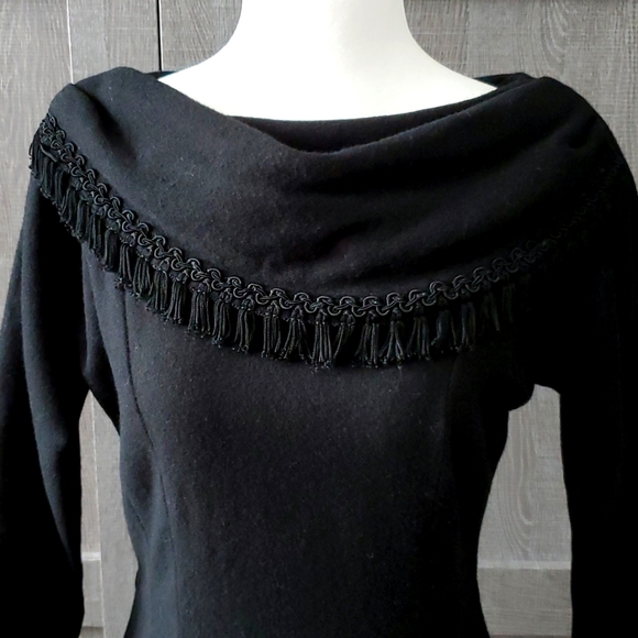 VINTAGE Wool Wiggle Dress - Picture 6 of 9